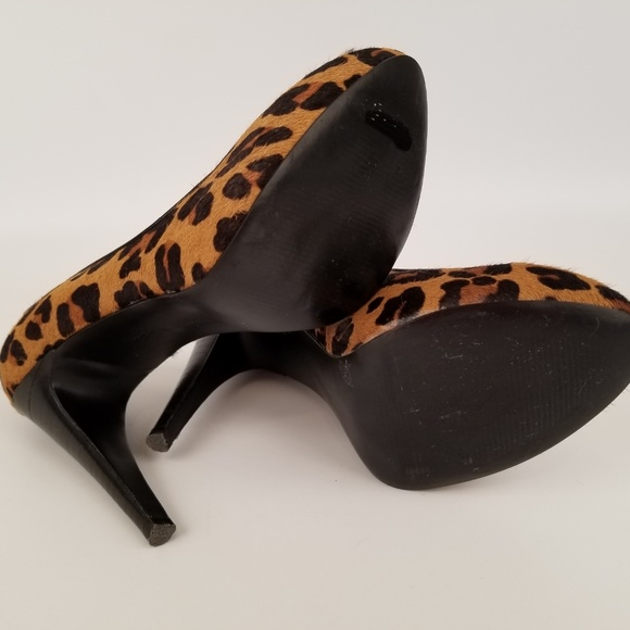 BCBG Generation PL Brady Leopard Pony Hair  Heels - Picture 8 of 8